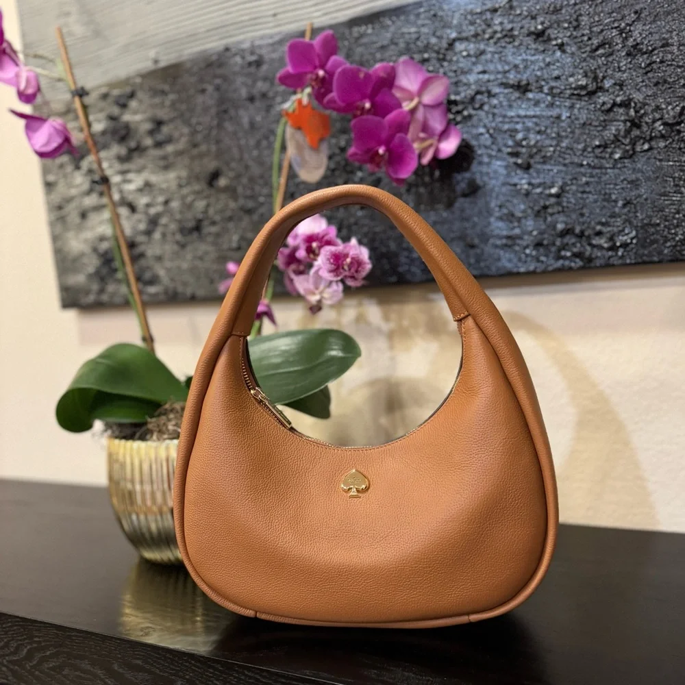 Huge Price Drop! Kate Spade Kayla Crescent Shoulder Bag Warm Gingerbread NWT - Picture 9 of 13